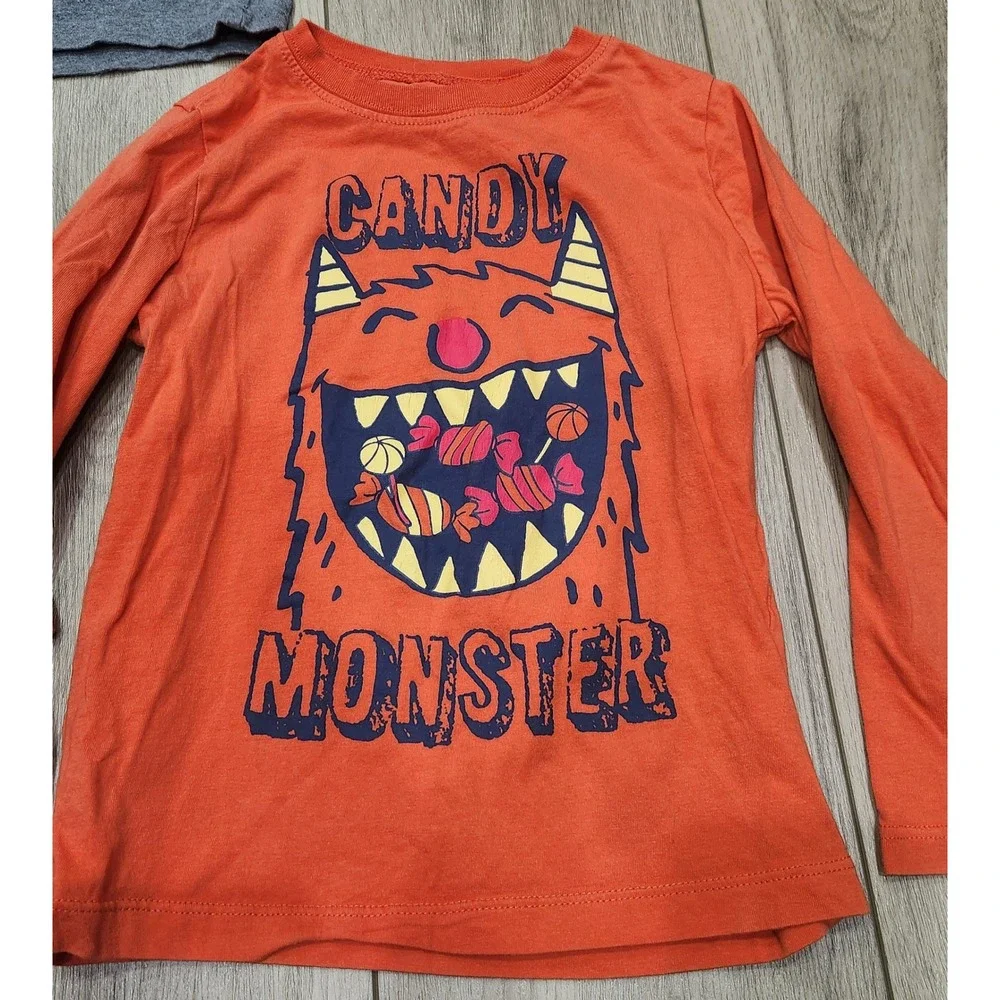 Halloween Toddler Shirt Lot 3T/4T Gymboree OshKosh Childrens Place Frankenstein
